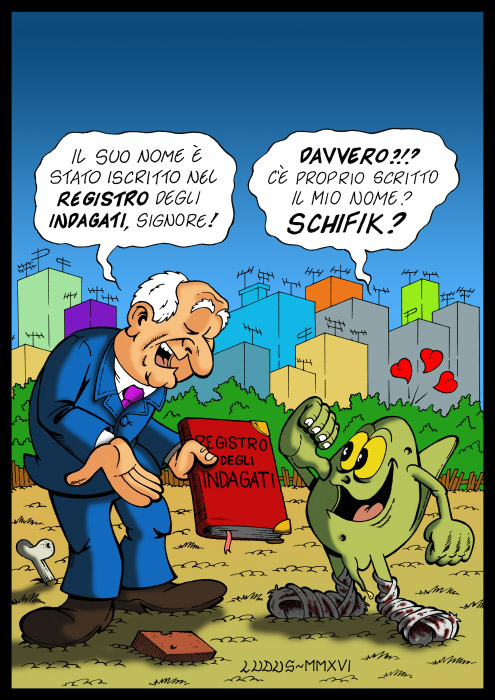Il registro degli indagati.