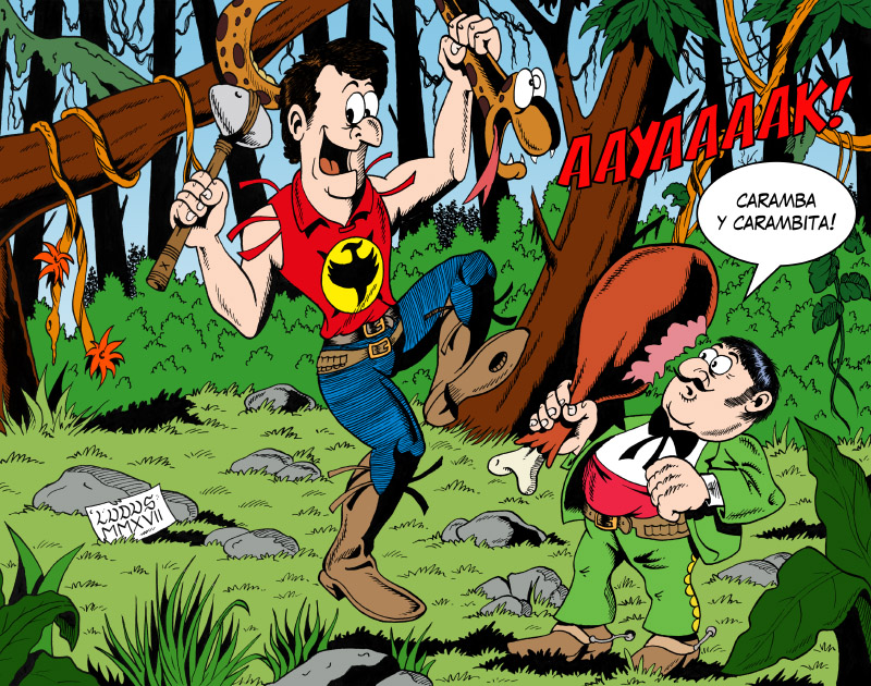 Illustrazione su Zagor e Cico
