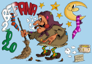 Vignetta sulla Befana 2020