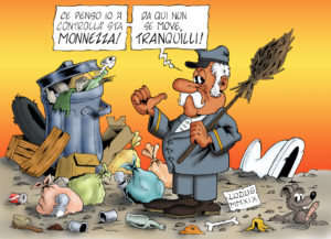 Emergenza rifiuti a Roma