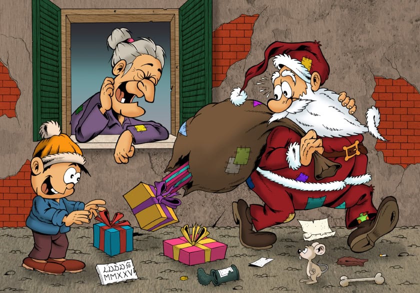 Babbo Natale perde i regali